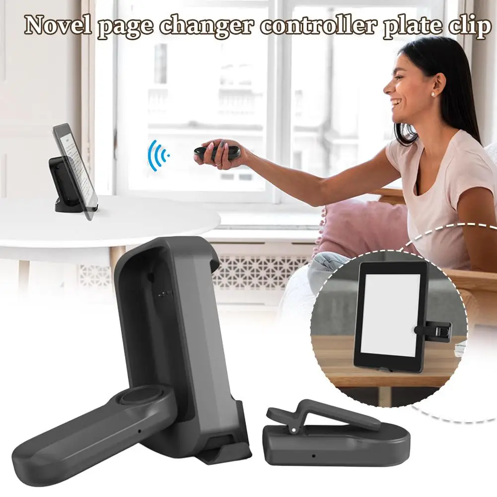 Per Kindl Controller Tablet Clip Selfie telecomando pigro per Kindel Novel Page Turner Controller Tablet Clip G7T6