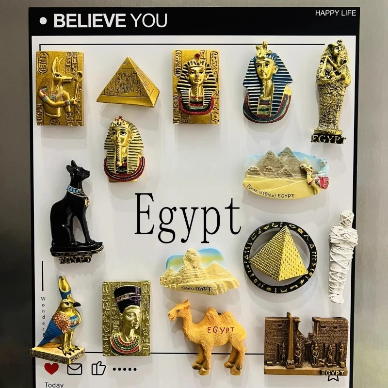 Египетские магниты на холодильник Ksor Temple Sharm El-Sheikh Abu Simbel Temple Red Sea Магнитные туристические сувениры наклейки на холодильник