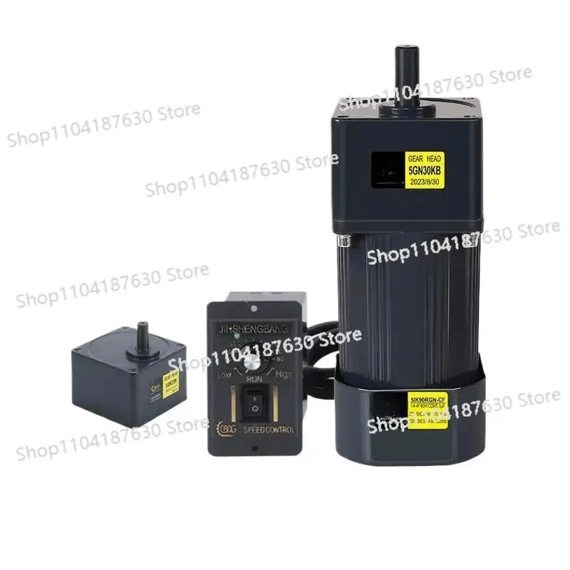 

90 Вт 220 В переменного тока, регулятор скорости и редукторный двигатель 5IK90RGN-CF, эффективный и прочный двигатель с регулировкой скорости/редукционный двигатель