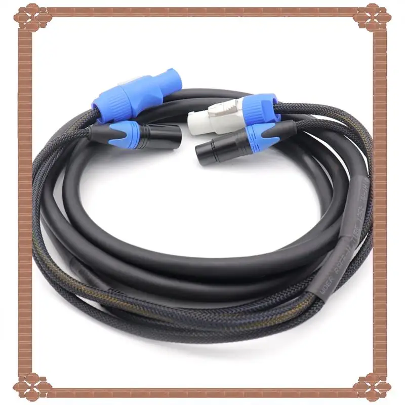 

24-Hour Delivery Quality Powercon DMX512 3-Pin XLR Combo Cable Power Con Cable 1M/5M For Stage Lighting Led Screen