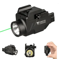 Trustfire GM23S Combo Pistol Tactical Flashlight & Laser Sight 800LM Quick Release Weaponlight GLOCK 20mm Picatinny Rail Mount