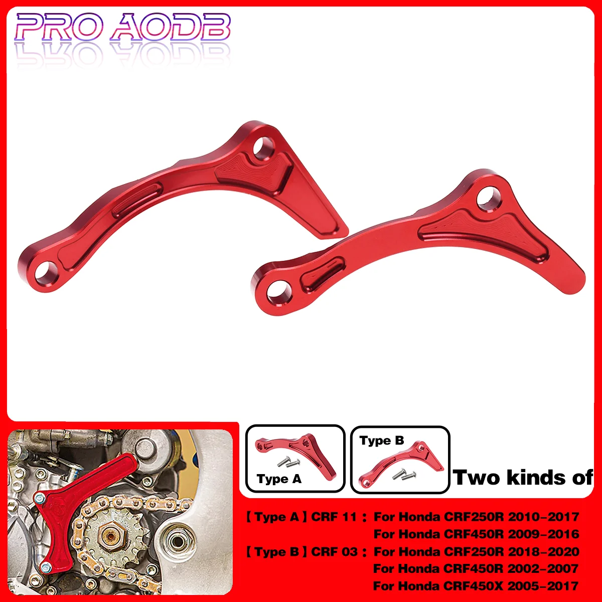 Motorcycle Aluminum Accessories Sprocket Protection Bracket Cover For Honda CRF250R 450R CRF450X 2002-2020 Endurance Motocross