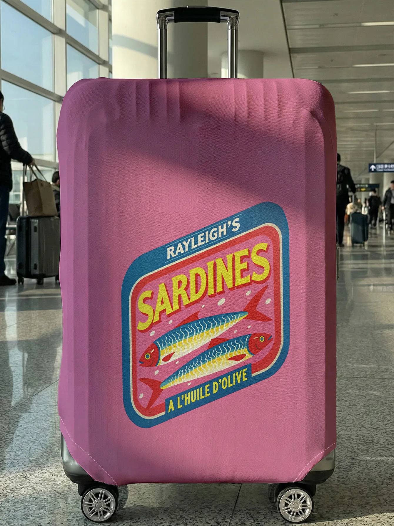 

Защитный чехол для багажа с принтом сардин, подходит для чемоданов 18-32 дюймов, чехлы для ручек чемоданов, дорожные аксессуары.