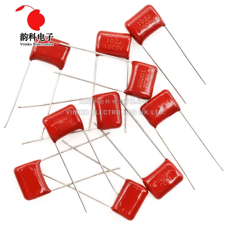 10 Uds 1000V 224 104 102 222 472 1KV CBB condensador 2.2NF 4.7NF 0,1UF 100NF 0,22UF 220NF 0.001UF 1NF 1000PF 102J 472J 104J 224J