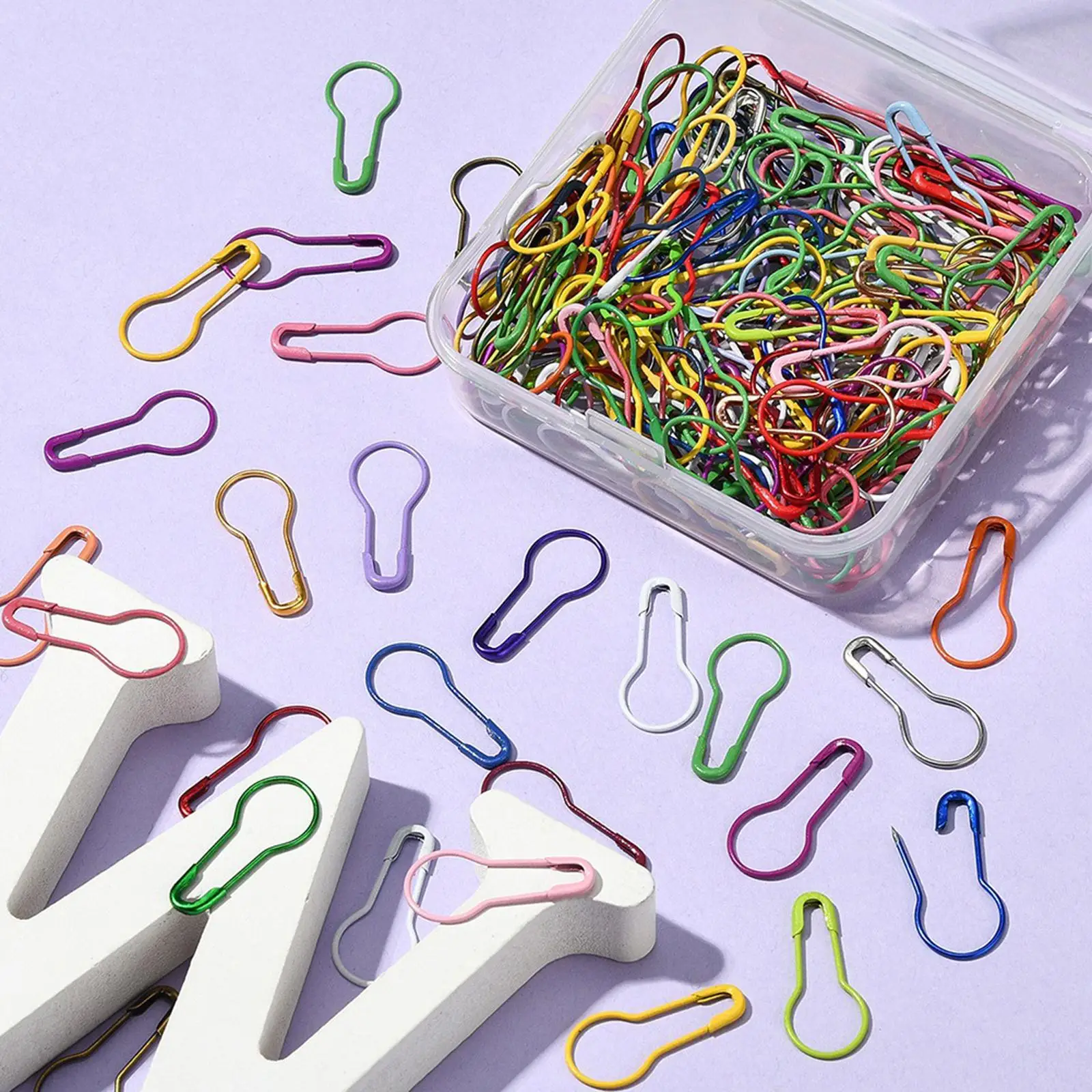 200x berbagai macam Bulb Stitch spidol rajut bordir kotak penyimpanan Quilting