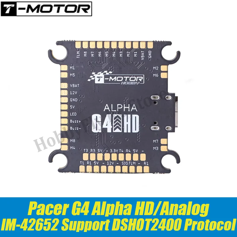 T-MOTOR Pacer G4 Alpha HD/Analog FC High Definition Analog Dual Version Flight Controller 3~6S STM32G473 30.5x30.5 for FPV Drone