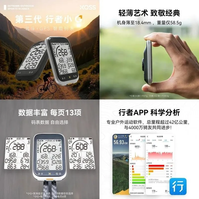 for  Walker Small G Plus 3rd Gen Bicycle GPS Cycling Computer Wireless Odometer for Mountain Road Bike Speedometer