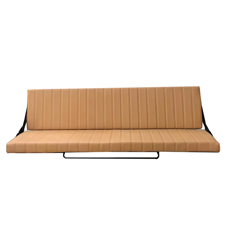 Customized Flip-Up X Sofa Bench Leather Modified Car Seats for Motorhome & Van