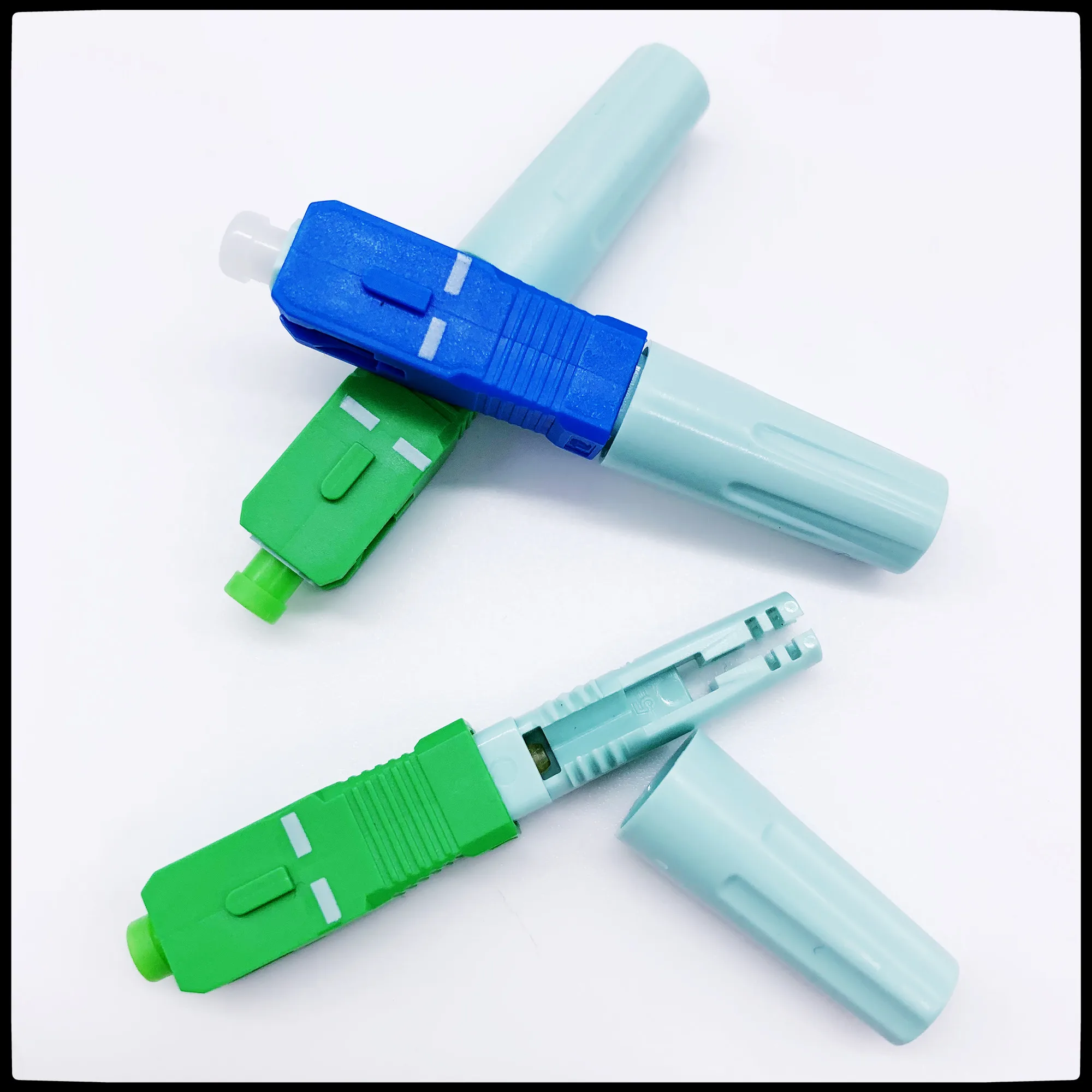 FTTH SC APC UPC Connector Fast Fiber Optic Connector fast connector SM Single-Mode Cold Connector Tool Fiber Optic Tool
