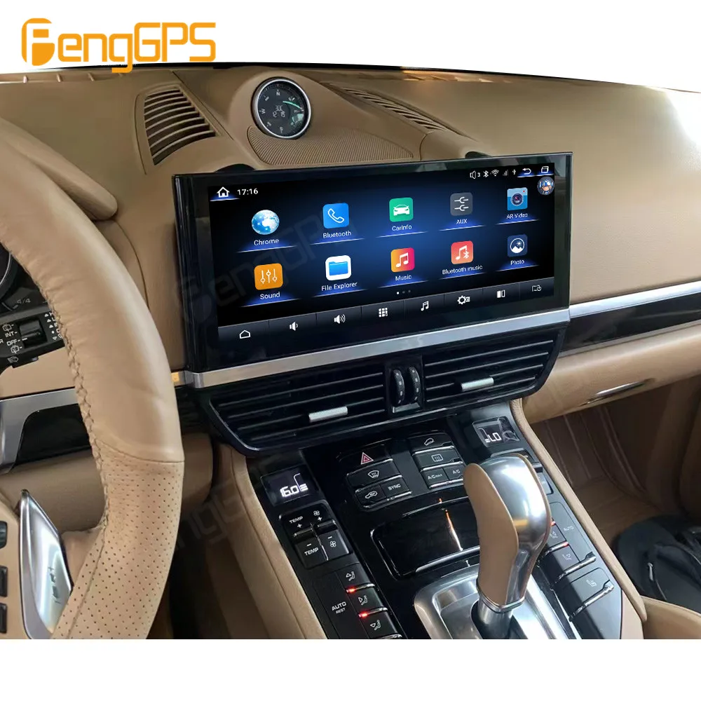 12.3 Inch Screen For Porsche Macan 2010-2016 Car GPS Multimedia Radio Android 12 Player Video Player GPS Navigation Carplay