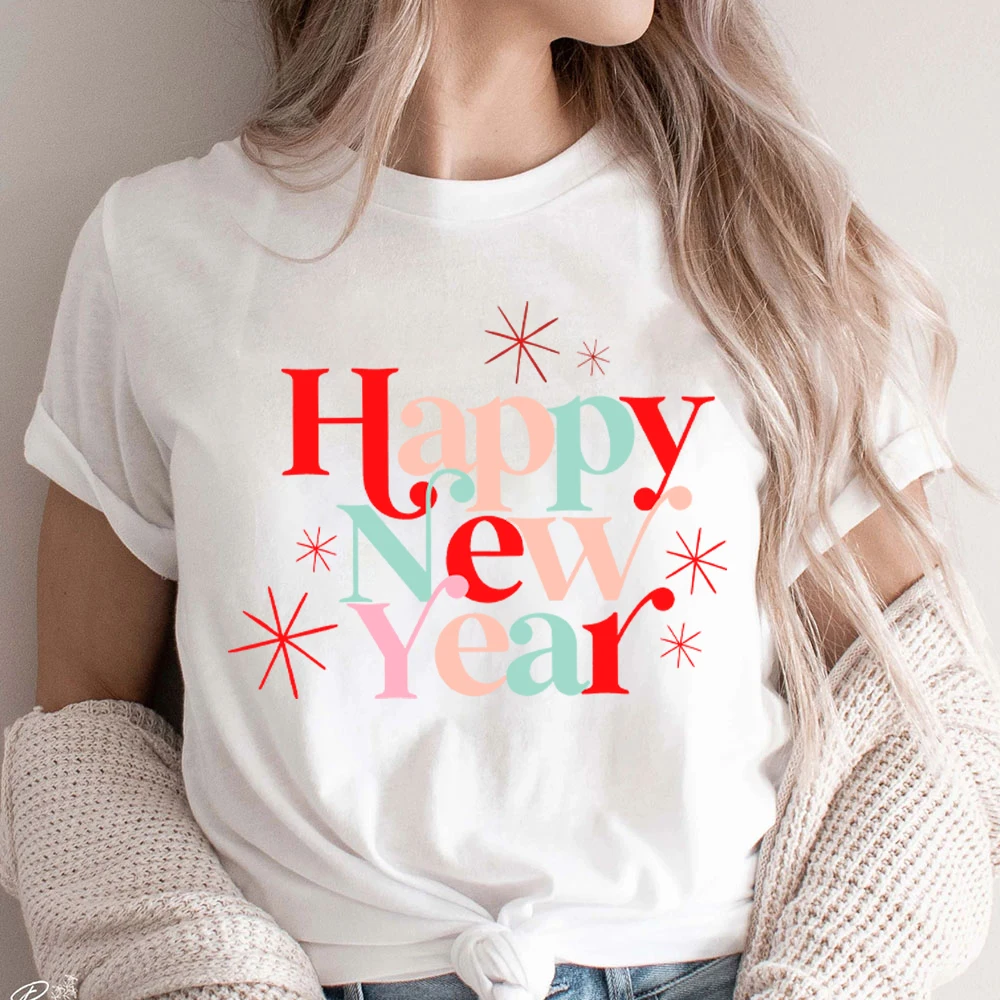 

Cheers To The New Year Women Clothing Tee Happy New Year Women’s Clothing Tee Cute Shirts for Womens New Year Gift Women Clothes