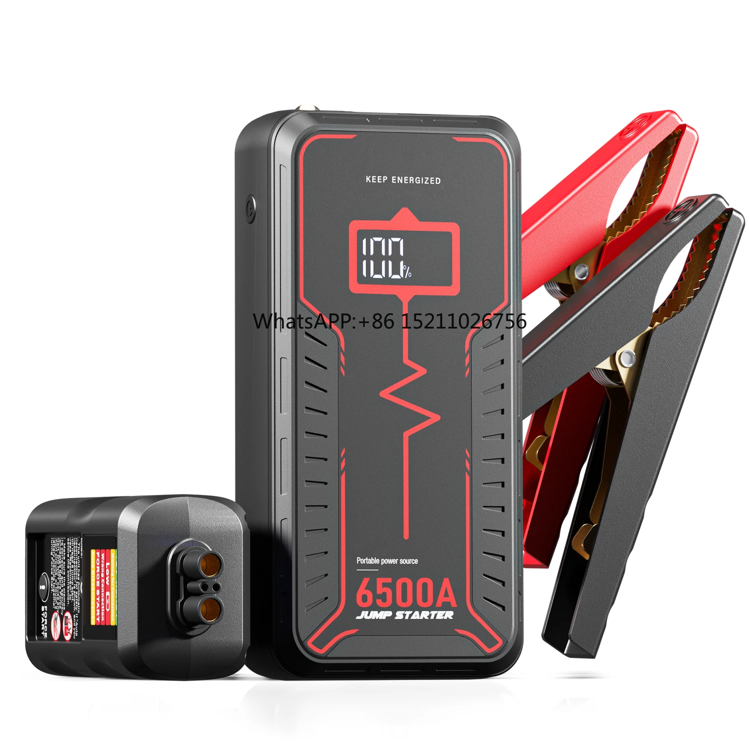 New Design Multi-function Powerbank 12V 13200mah 6500A Super Capacitor Battery Booster Car Jump Starter