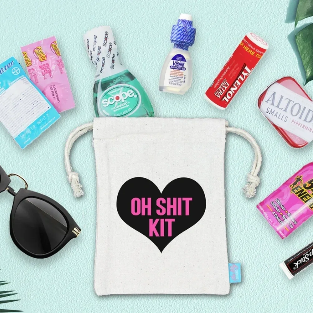 20 pcs Oh Shit Kit Heart|Bachelorette Party Favor Bag,Hangover Kit Bags,Bachelorette Party Bags,Hangover Kit Bags,Favor Bags