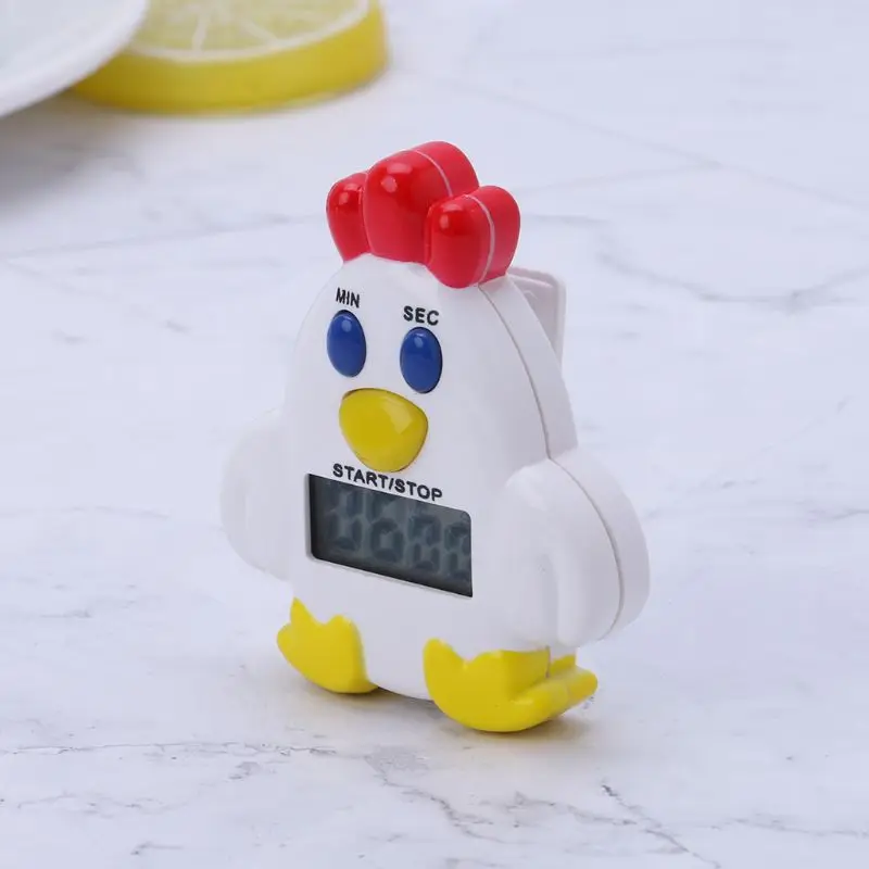 Cartoon Chicken Electronic Timer Cooking Countdown Timer Gadget for Home Kitchen Bakery Pastry Cooking Bake new arrival