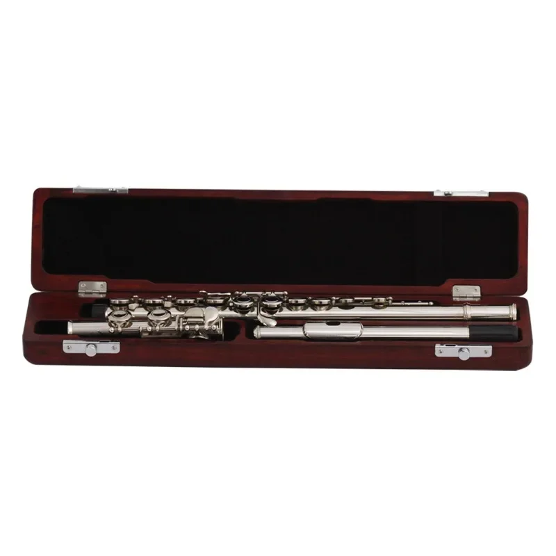 

High Quliaty Hole Flute Case Mahogany Wood B Foot Flute Hard Case Portable Mahogony Wood Flute Case for B Foot Flutes