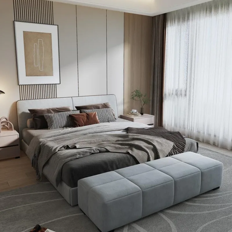 イタリア風ベッドサイドスツール クローク収納 ソファスツール レストベンチ 寝室 ベッド収納 靴交換スツール フットペダル