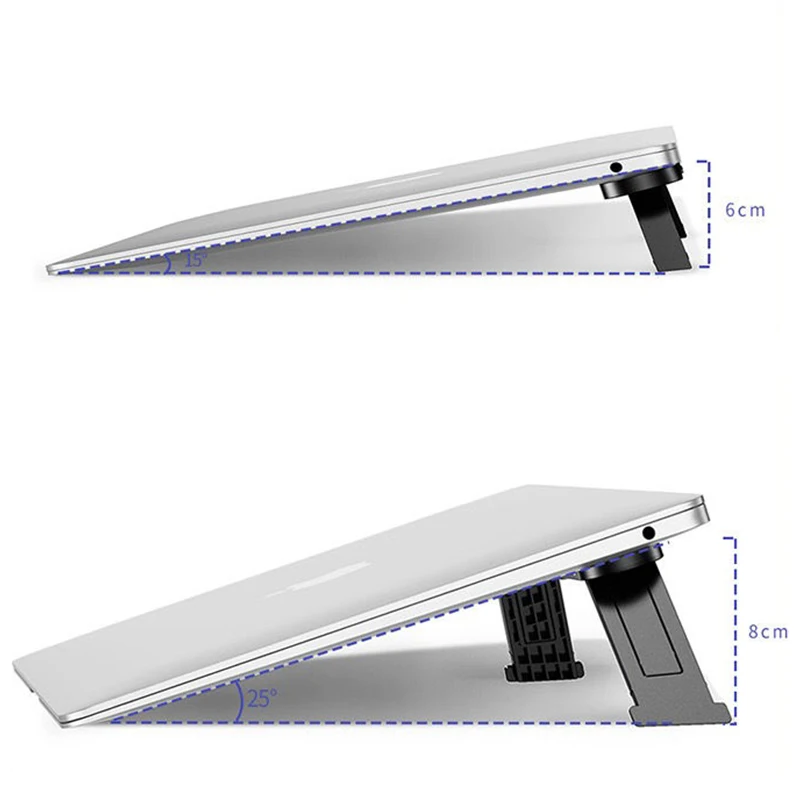 Folding Laptop Stand Desk Accessories Portable Lightweight Hollow Heat Dissipation Computer Stand Laptop Support Table Rack