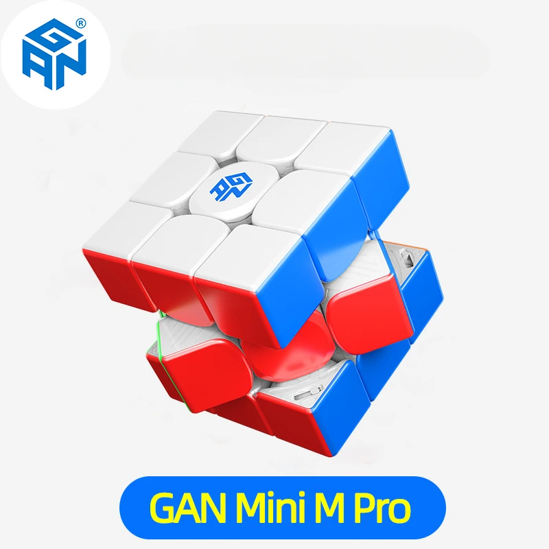 

GAN 3x3 Cube GAN Mini M Pro UV Coated 3x3x3 Magnetic Speed Cube Stickerless 3x3 Speedcube Professional Magic Cubo Puzzle Toys