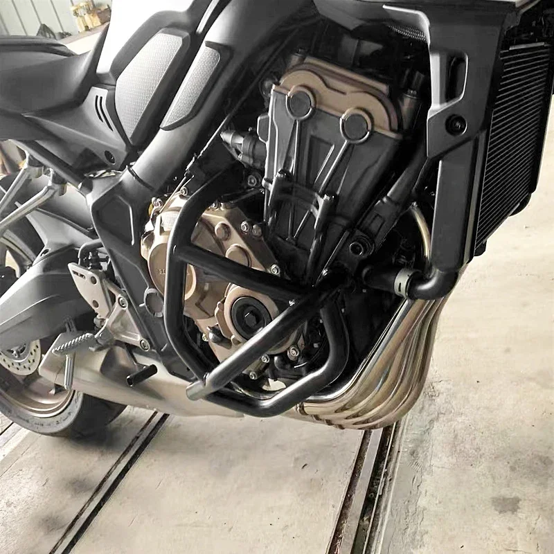 دراجة نارية محرك الوفير الحرس تحطم القضبان المتزلجون حماية لهوندا CB650R 2019 2020 2021 2022 2023