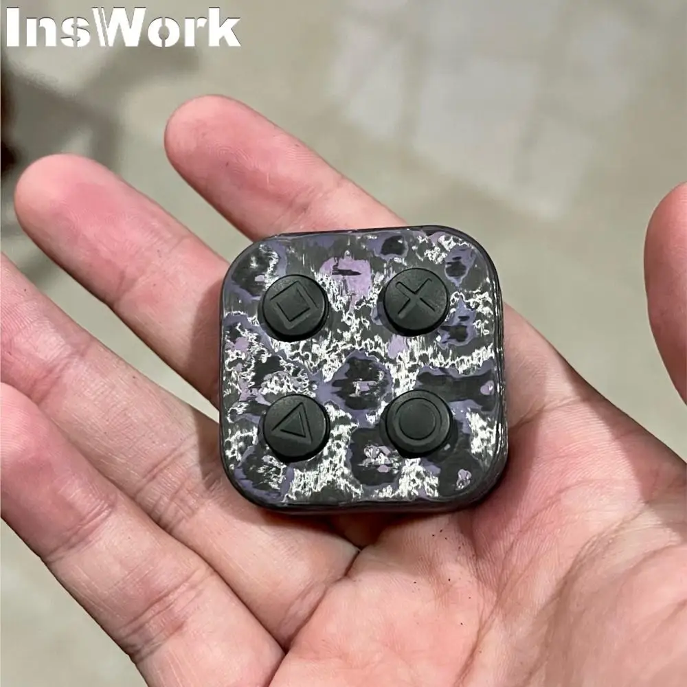 ACEdc 오리지널 게이머 슬랩 동전 푸시 슬라이더, 손가락 끝 자이로 동전, 금속 성인 감압 장난감