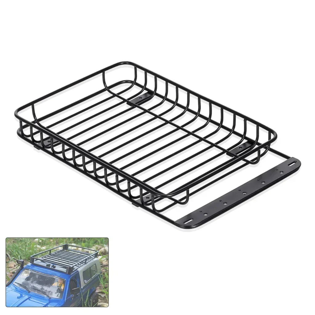 Roof Rack Metal Luggage Carrier Lightweight Remote Control Car Modify Parts for Axial SCX10 III TRX4 1/10 RC Car