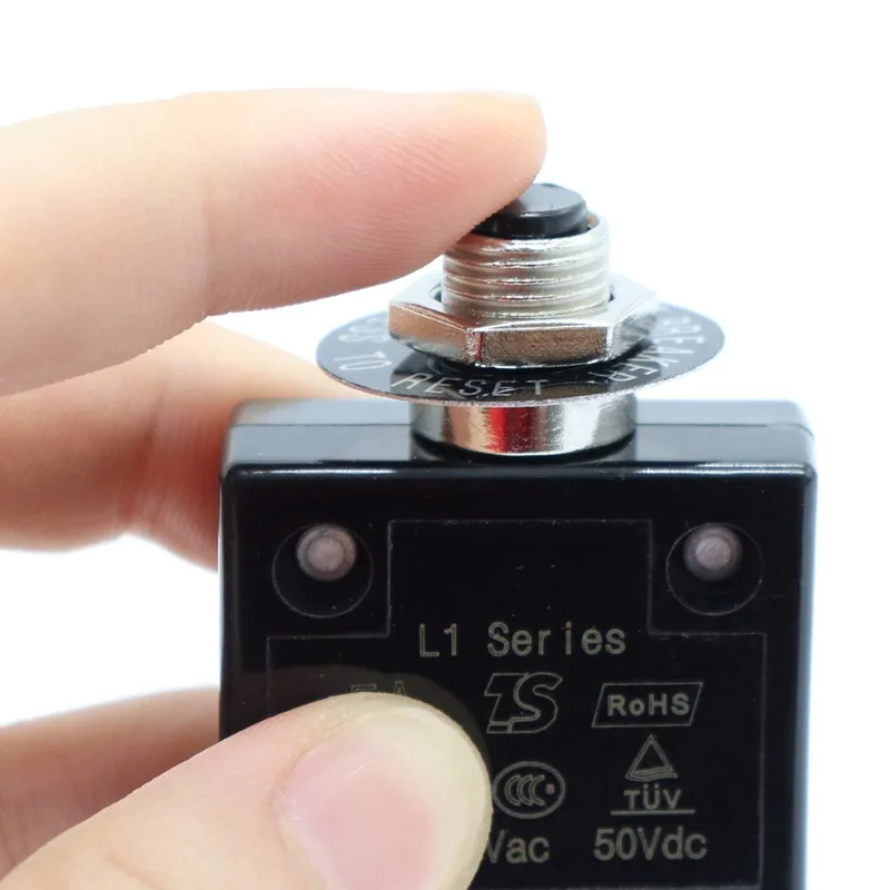 IZTOSS 5-30A Pushbutton Circuit Breaker Manual Reset with Toggle Switch Overload Protector Replacement for Automotive Boat Truck