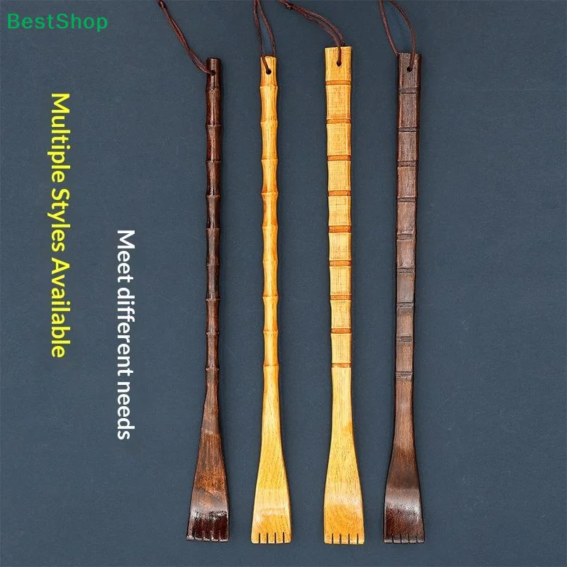 ☽Back Rake HouseholdWooden Body Massage Health Products Handle Wooden Back Scratcher Massager