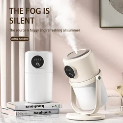 Humidificateur de bureau Portable sans fil, Mini humidificateur rotatif, Rechargeable par USB, grand Volume de brume, pour la maison, le bureau et la chambre à coucher