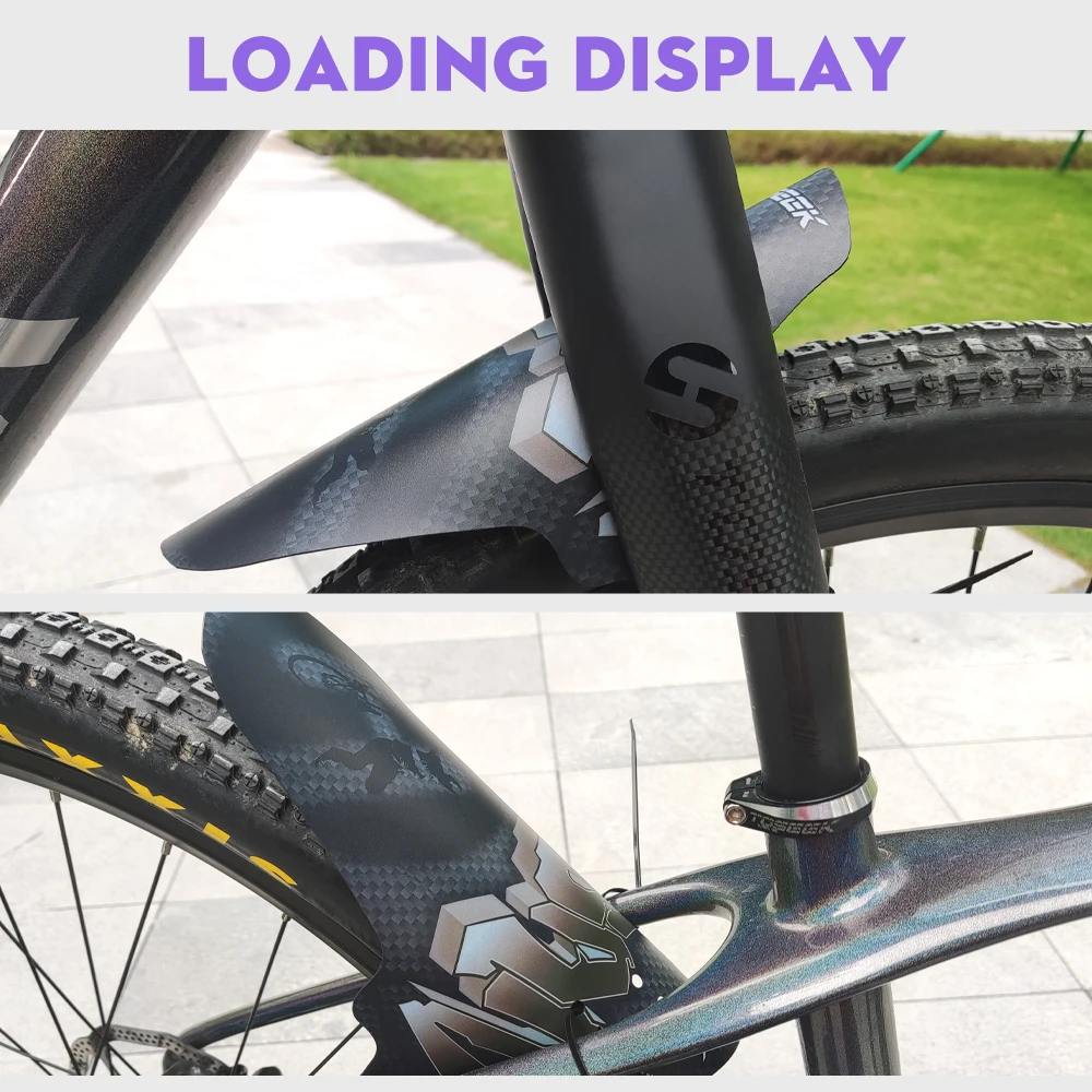 Bicycle Fenders Bike Mudguard Fiber Front Rear MTB Mountain Bike Wings Mud Guard Cycling Accessories PP Material
