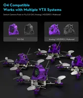 FLYWOO 1S Micro FPV Drone Frame Kit for Firefly16/18 Nano Baby V3, Ultra Lightweight Carbon Fiber DIY Build for Tiny Whoop