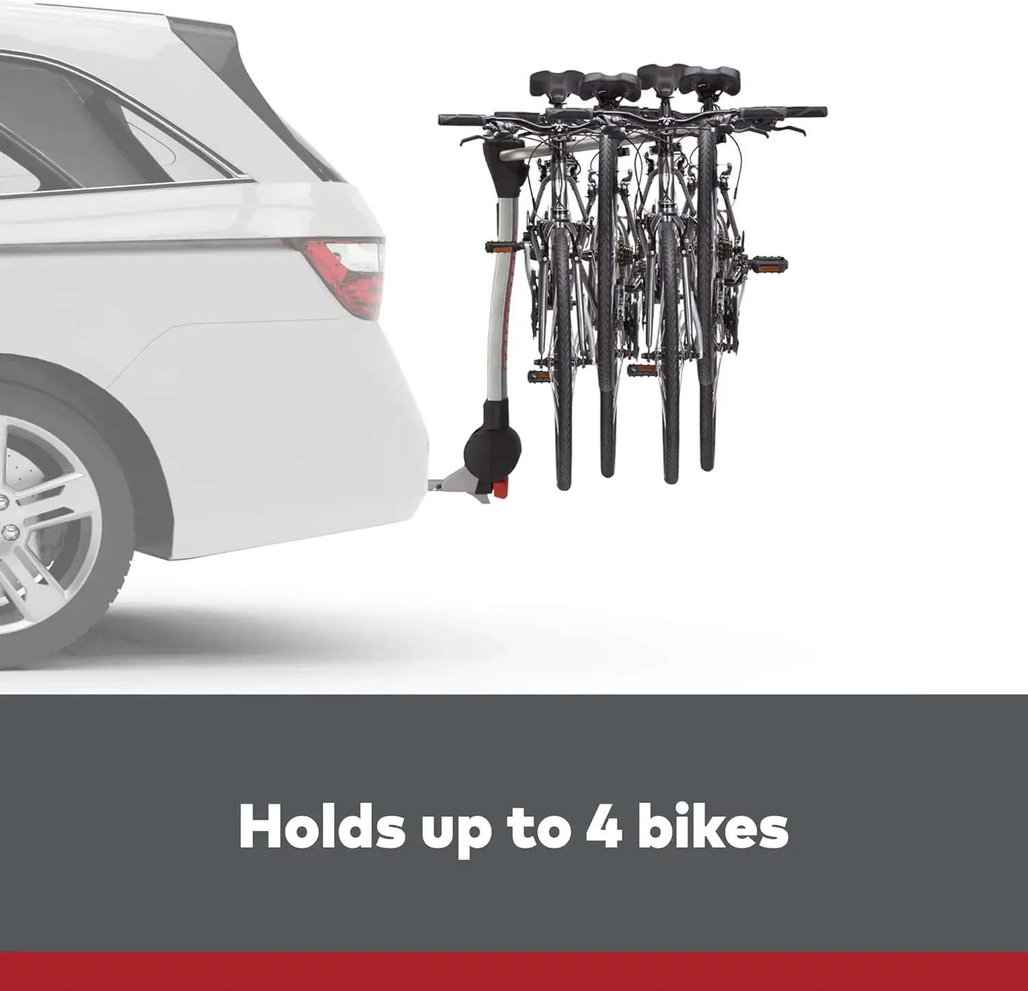 RidgeBack Tilt-Away Hitch-Mounted Bike Rack for Cars, SUVs, Trucks and More, Fits 1.25” and 2” Hitches