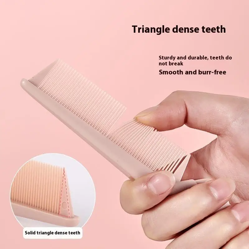 Travel Dual Function Foldable Comb Anti-Static Curly Hair Tool Soft Teeth Detangling Portable For Girls Hair Styling Supplies