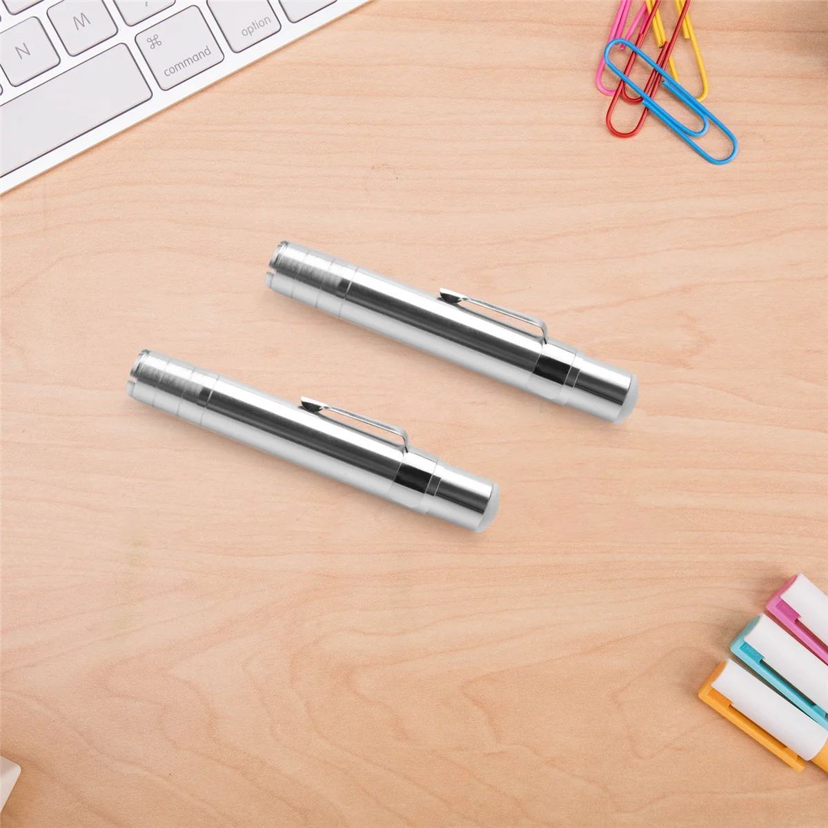 Better Quality 2 PCS Silver Aluminum Alloy Chalk Keeper Holder