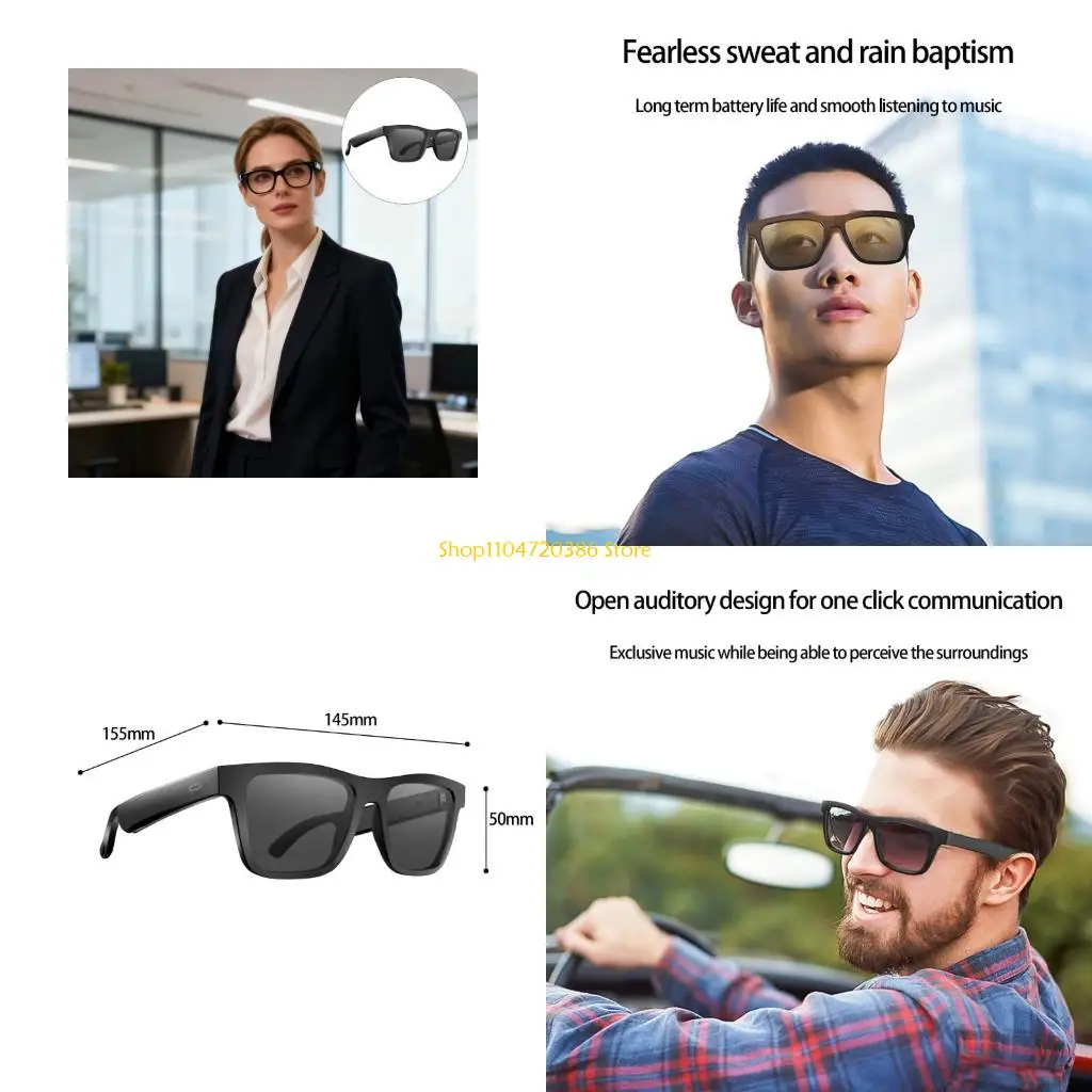 

K0EA Intelligent Glasses Touch Control Display Wireless Glasses ABS for Work & Travel