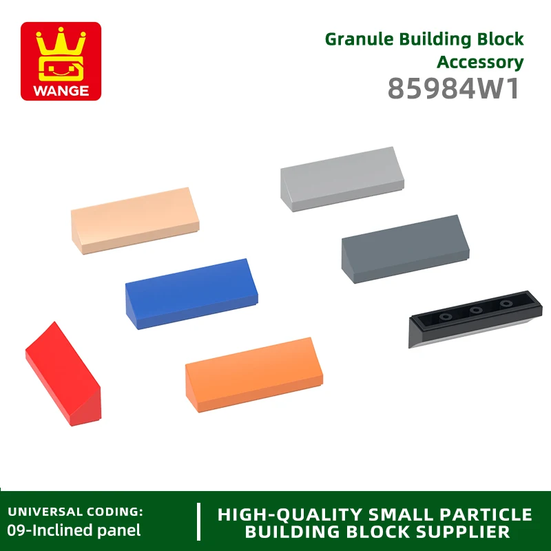 20Pcs/lot 85984W1 1x4 Slope 32MM X 8MM X 9.6MM Building Block Moc Color Accessories Compatible with Brick DIY Children's Toy