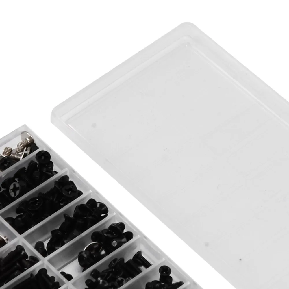 360 Pcs 18 Sizes Laptop Screws Kit M2, M2.5, M3 Threads Alloy Steel Replacement Computer Screws with Storage Box