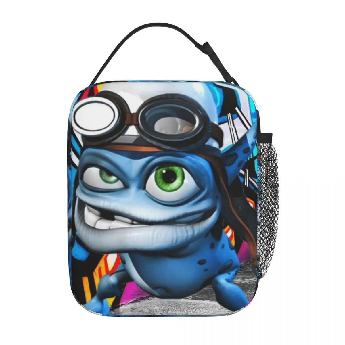 

Сумасшедшая лягушка, мультяшная термоизолированная сумка для обеда для пикника, портативные сумки-контейнеры для еды, термохолодильник, ланч-боксы