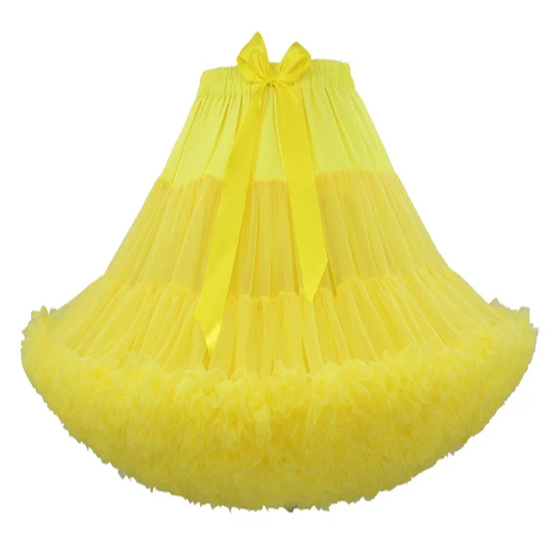 Women\'s 50s Vintage Crinoline Lolita Cosplay Petticoat Knee Length Puffy Tutu Skirt Princess Ballet Dance Pettiskirts Underskirt