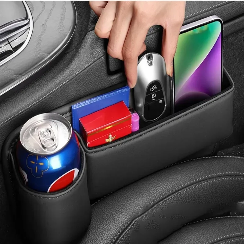 Car Seat Gap Filler Car Seat Gap Filler Side Seam Organizer Leak-proof Front Seat Gap Filler Storage Box Interior Accessories