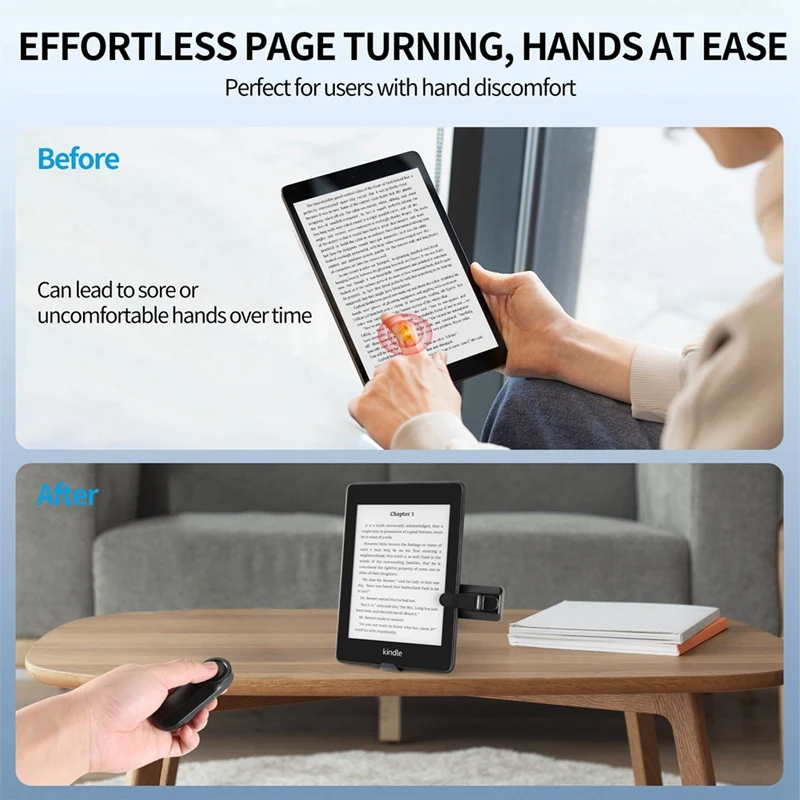 NEW-Remote Control Page Turner Page Turner Clicker For Kindle Oasis Kobo Ereaders For Ipad Tablets Ebook Reader Accessories