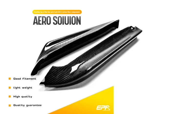 Car Accessories For Lexus IS250 Carbon Fiber Rear Spat Glossy Fibre Bumper Extension Add On Tuning Splitter Lip Addon Body Kit