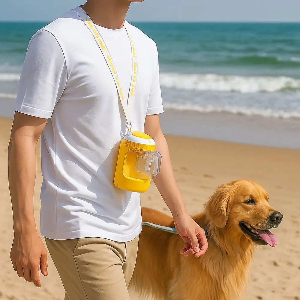 

Large Capacity Pet Dog Water Bottle No Leakage Heat-resistant Pet Travel Cup Removable Large Caliber Dog Outing Kettle
