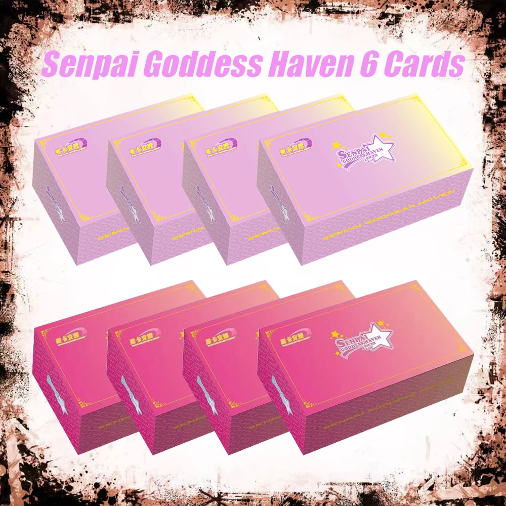أحدث Senpai Goddess Haven 6 بطاقات آلهة قصة أنيمي فتاة حفلة ملابس السباحة بيكيني عيد الداعم صندوق Doujin لعبة الهوايات الهدايا