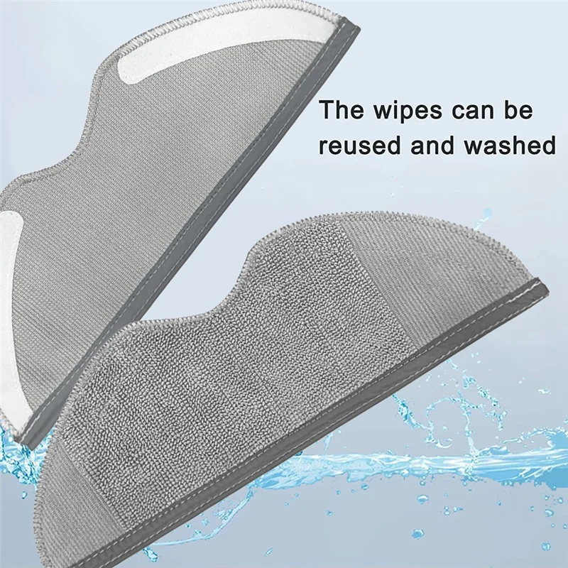 Xiaomi 로봇 진공 E5 / C108 로봇 진공 청소기 액세서리 용 SANQ 걸레 패드 세척 가능한 마이크로 화이버 걸레 천 10PCS