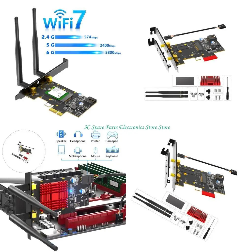 SZ M.2 To PCIe Expansion Card For Fast Speed Wireless Networking