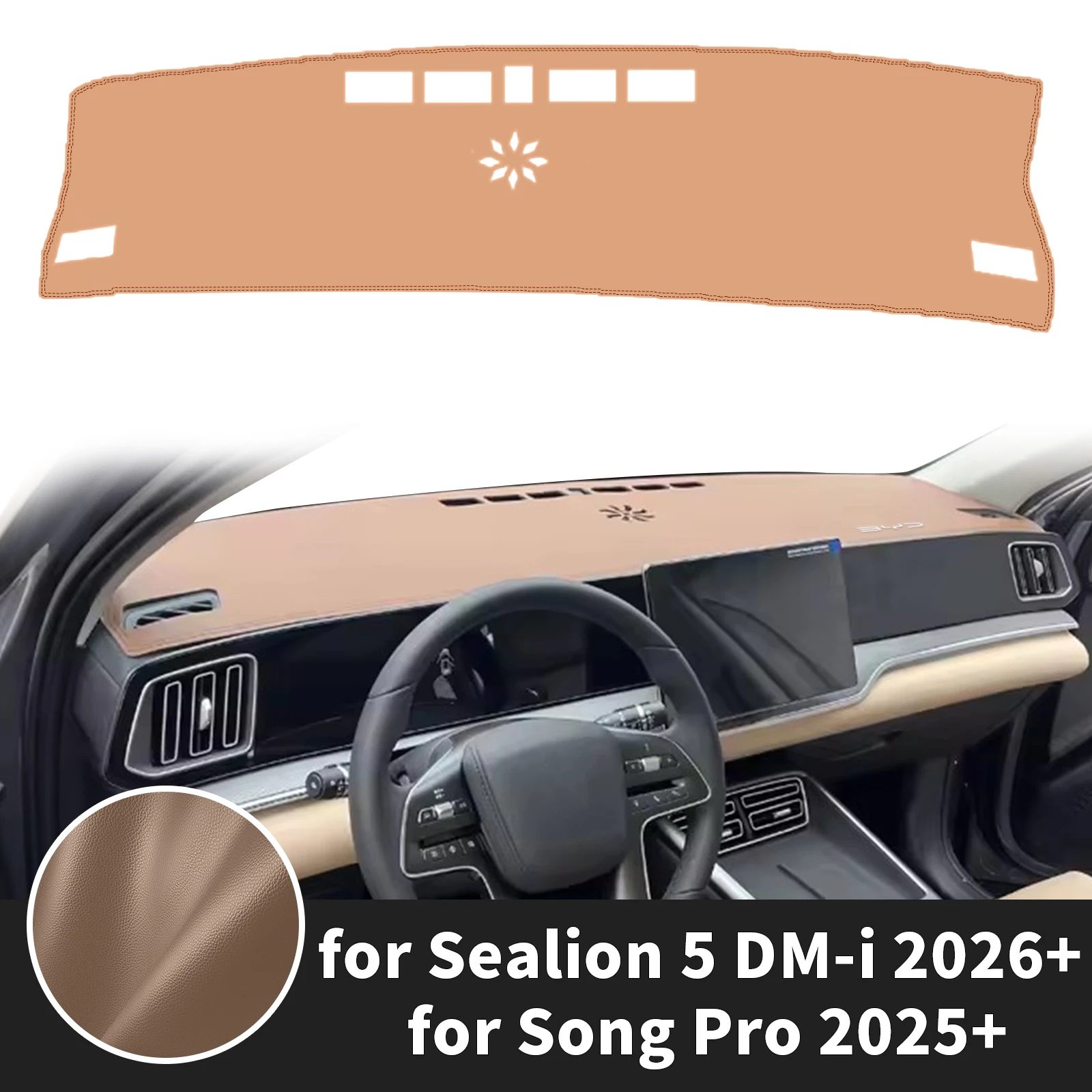 

for BYD Song PRO 2025 for New Sealion 5 DM-i 2026 Dashboard Cover ​​Fit Dash Mat Sun Protection Cover Dash Pad Dashmat