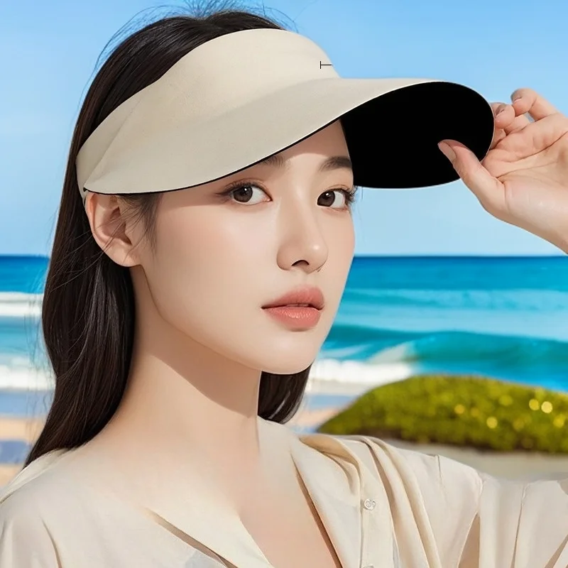 تنفس للطي محيط الرأس الكبير فارغة أفضل قبعة جديدة الأشعة فوق البنفسجية حماية فارغة أعلى الصيف واقية من الشمس قبعة ظلة في الهواء الطلق 2