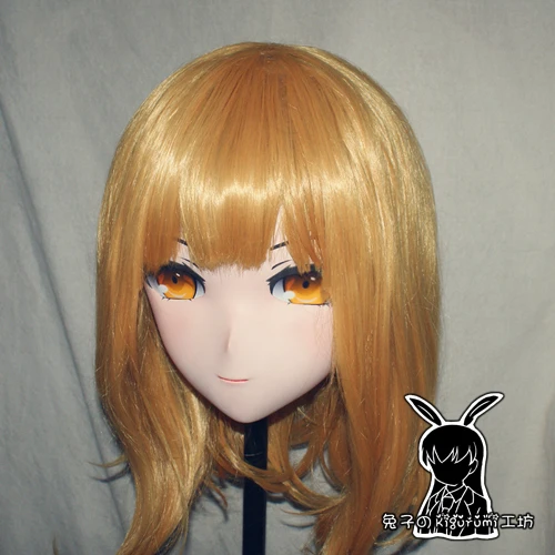 (KM538)Top Quality Handmade Female Resin Cosplay Japanese Role Play Kigurumi Mask Crossdresser Doll Transgender Mask