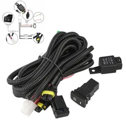 H11 Mistlampen Kabelboom Socket Met Led-Indicator Schakelaars Auto Relais Voor Toyota Auto Auto 'S Verlichting Draad
