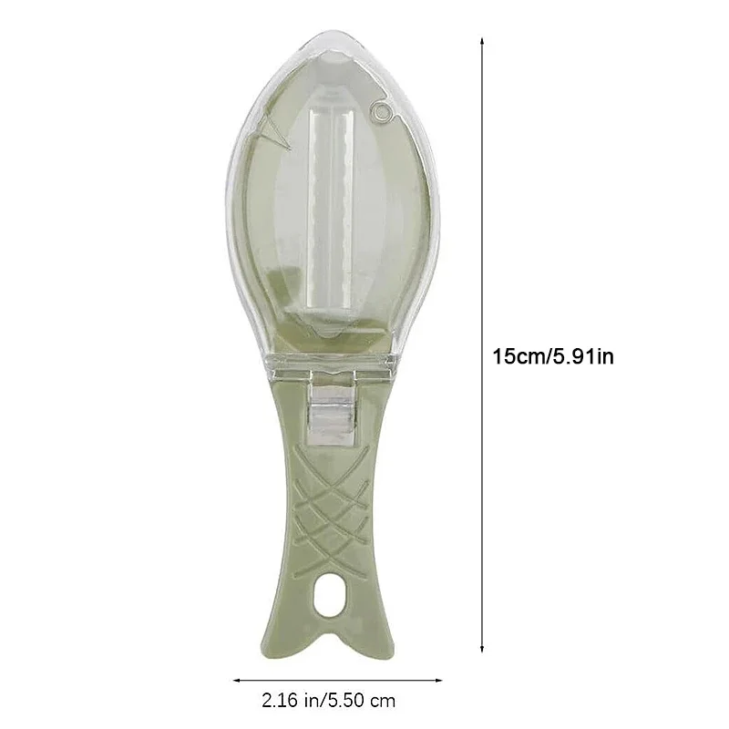 Fast Fish Scale Scaler Scraper, Kitchen Fish Skin Peeler Brush Quick Remove Fish‑Scale Cleaning Tool for Home
